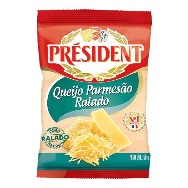 Queijo Ralado Parmesão President - 50gr - Imagem 1