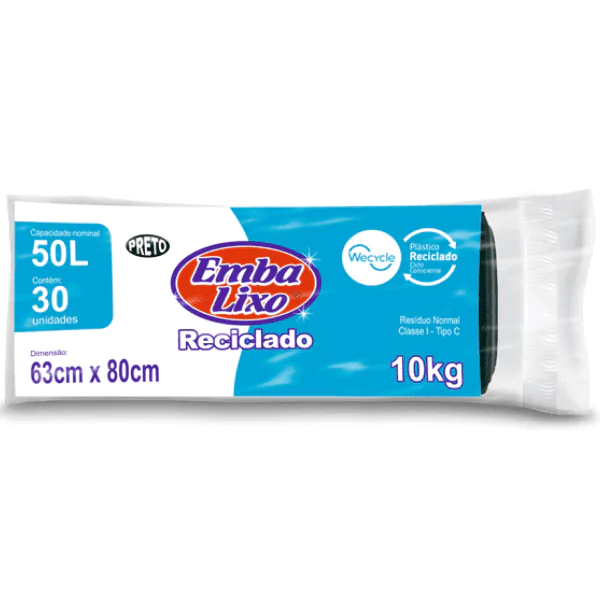 Saco de Lixo Embalixo Super Econômico 50L - 50Und - Imagem 1