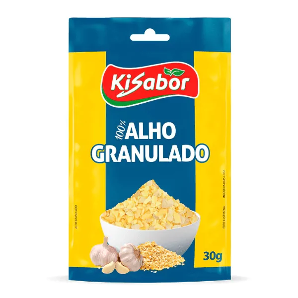 Alho Granulado Kisabor - 30G-1 Alho Granulado Kisabor Embalagem - 30gr - Imagem 1