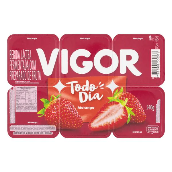Bebida Láctea Vigor Morango - 510gr - Imagem 2