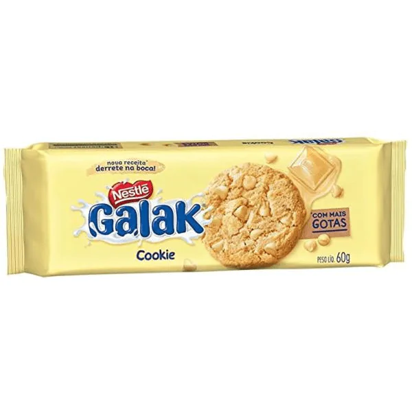 Cookie Galak Gotas Chocolate Branco - 60gr