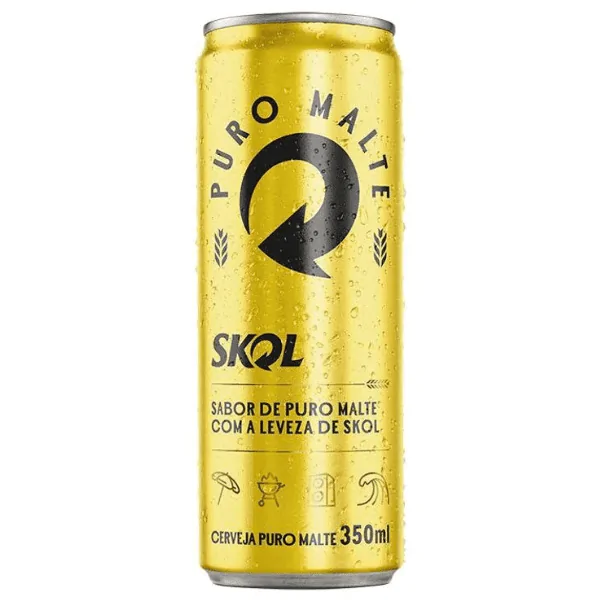 Cerveja Skol Puro Malte - 350ml - Imagem 1