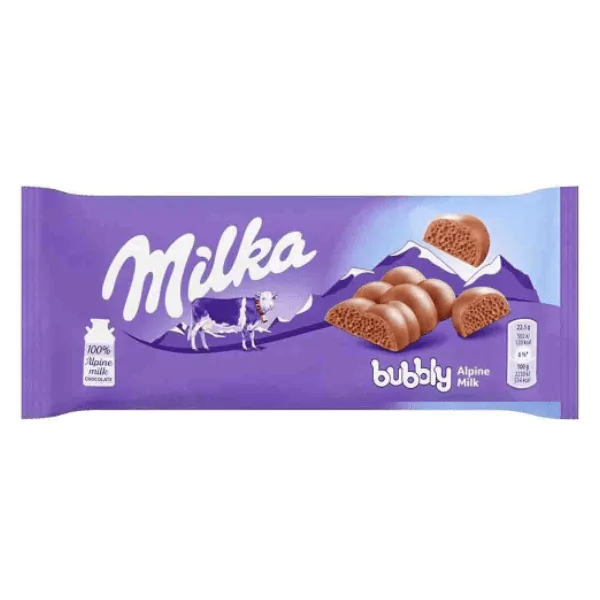 Barra de Chocolate Milka Aerado - 100gr - Imagem 1