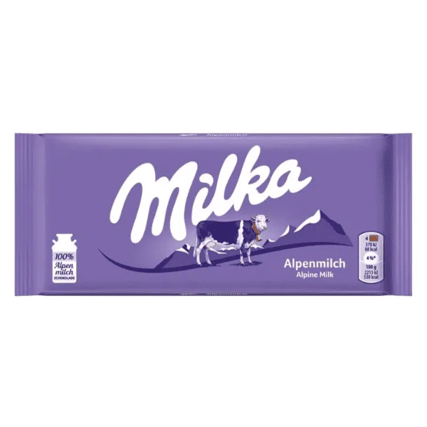 Barra de Chocolate Milka Leite - 100gr - Imagem 1