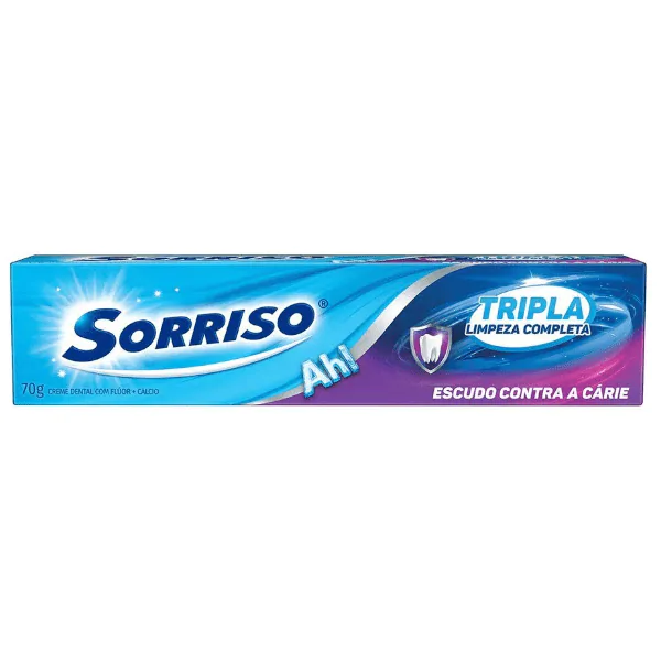 Creme Dental Sorriso Tripla Limpeza - 70gr - Imagem 1