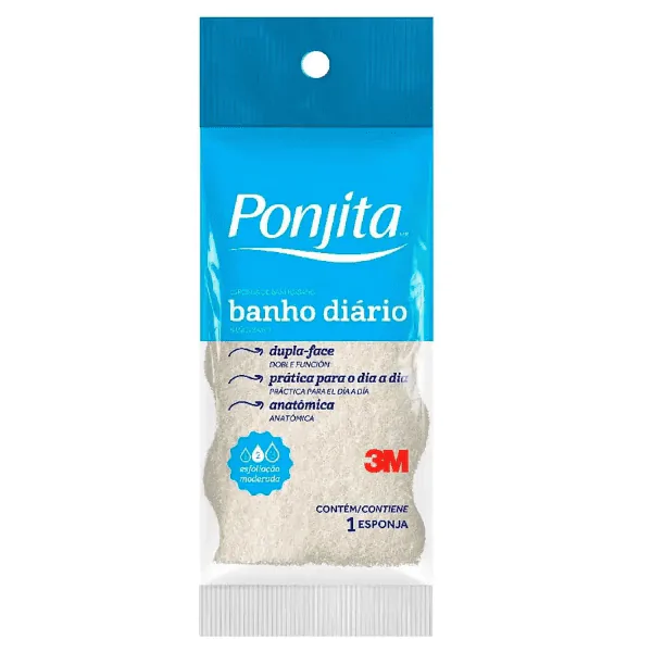 Esponja Banho 3M Ponjita - 1und - Imagem 1