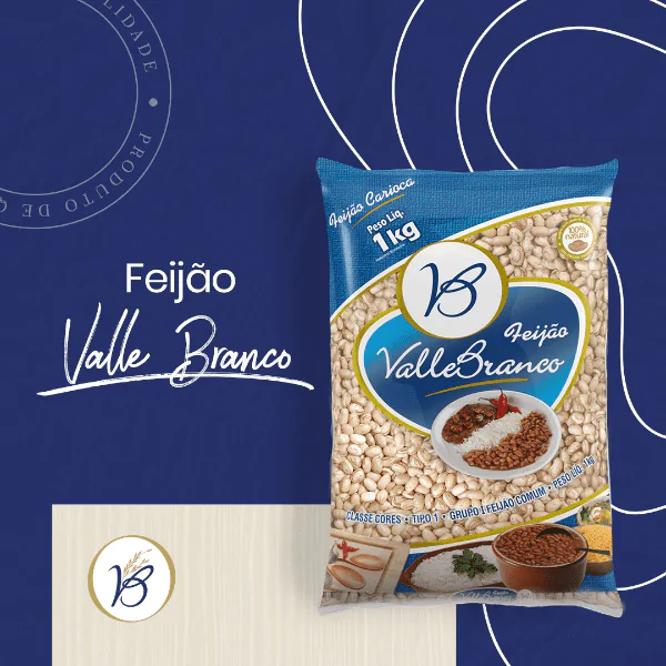Feijão Carioca Tipo 1 Valle Branco - 1Kg* - Imagem 2