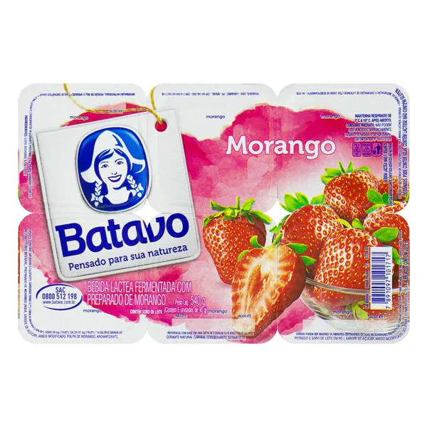 Iogurte Batavo Morango - 540gr - Imagem 2