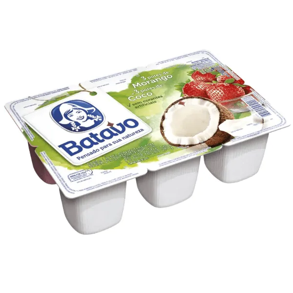 Iogurte Batavo Morango/Coco - 540gr - Imagem 1