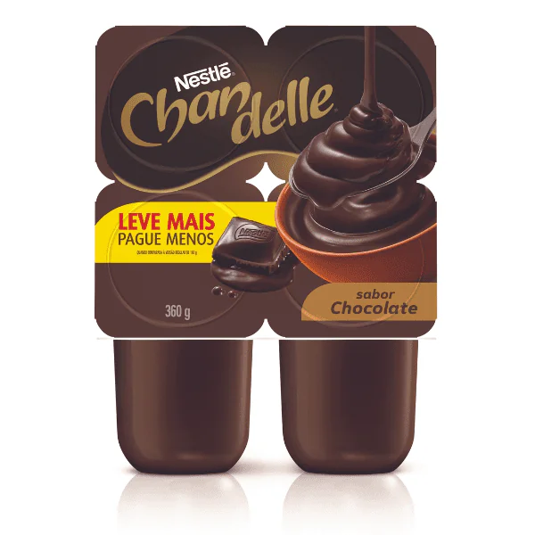 Iogurte Chandelle Chocolate - 360gr - Imagem 2