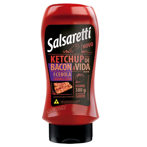 Ketchup Salsaretti Bacon - 380gr - Imagem 1