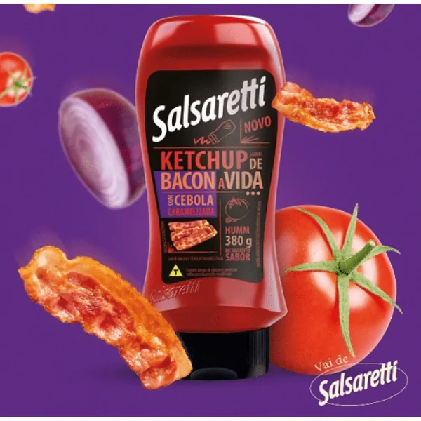 Ketchup Salsaretti Bacon - 380gr - Imagem 2