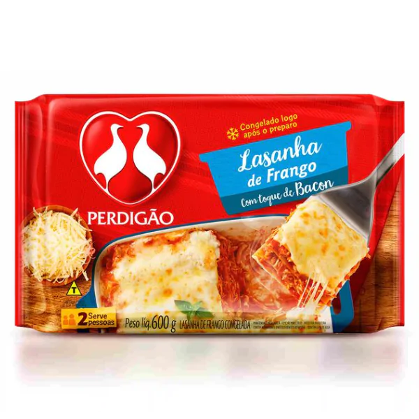 Lasanha Perdigão Frango & Bacon - 600G-1 Lasanha Perdigão Frango e Bacon - 600gr - Imagem 1