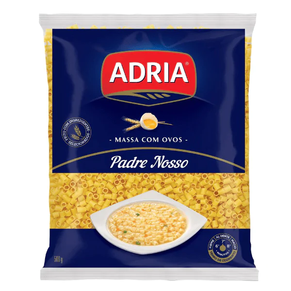 Macarrão Adria Padre Nosso Ovo - 500gr - Imagem 1