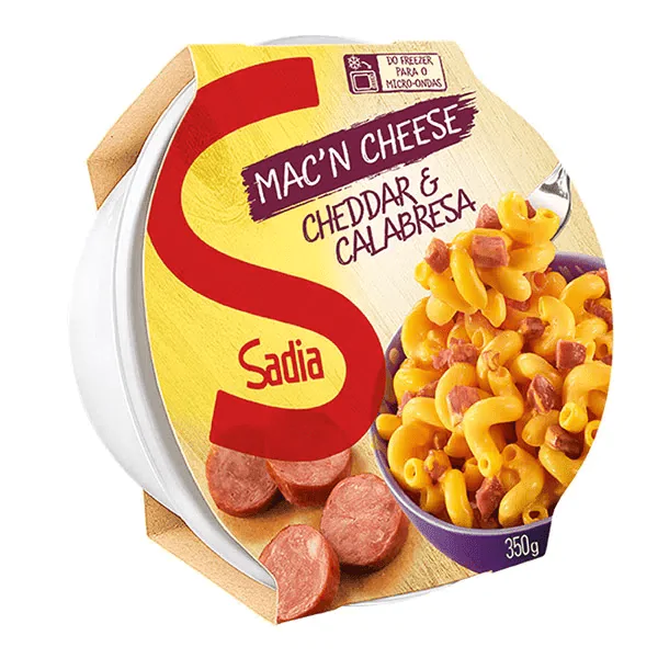 Mac'n Cheese Sadia Cheddar/Calabresa - 350gr - Imagem 1