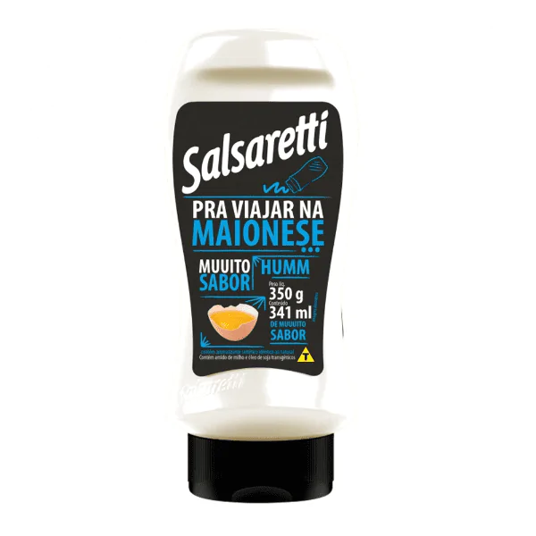 Maionese Salsaretti Tradicional - 350gr - Imagem 1