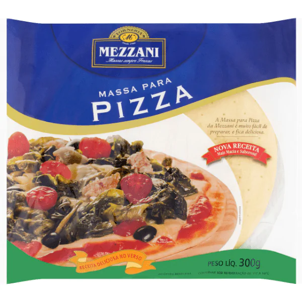 Massa Pizza Mezzani Semi Pronta - 300gr - Imagem 1