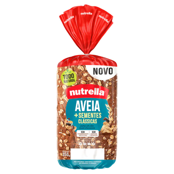Pão Integral Nutrella Aveia & Grãos - 350gr - Imagem 1