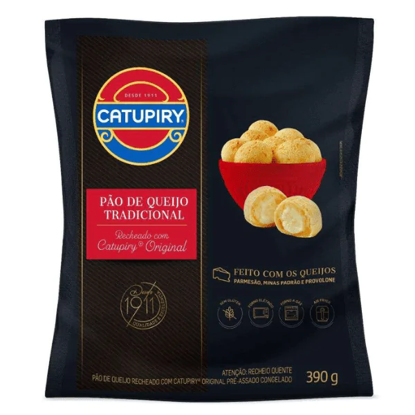 Pão de Queijo Catupiry Tradicional - 390gr-1 Pão de Queijo Tradicional Catupiry - 390gr - Imagem 1