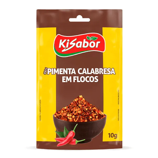 Pimenta Calabresa em Flocos Kisabor Embalagem - 10gr - Imagem 1