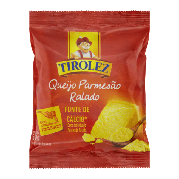 Queijo Ralado Parmesão Tirolez - 50gr - Imagem 1