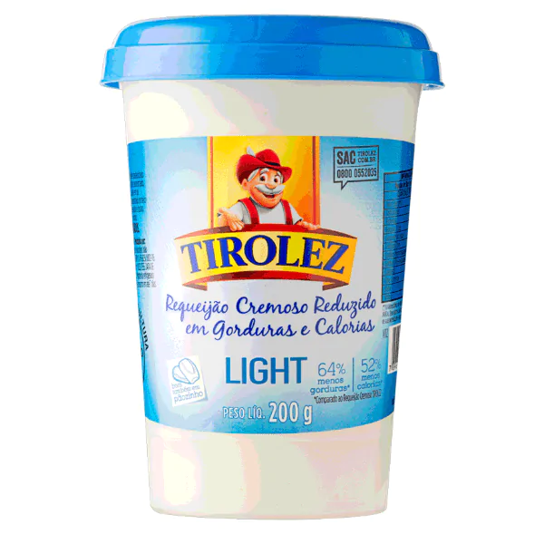 Requeijão Cremoso Tirolez Light - 200gr - Imagem 1