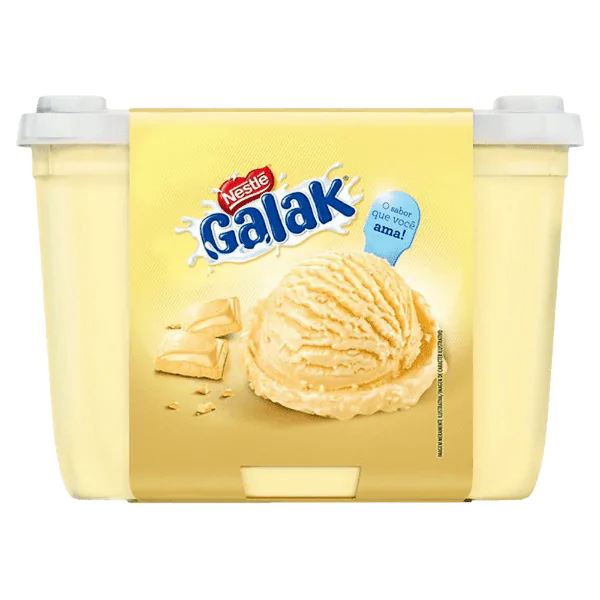 Sorvete Nestlé Galak Chocolate Branco - 1,5L - Imagem 1