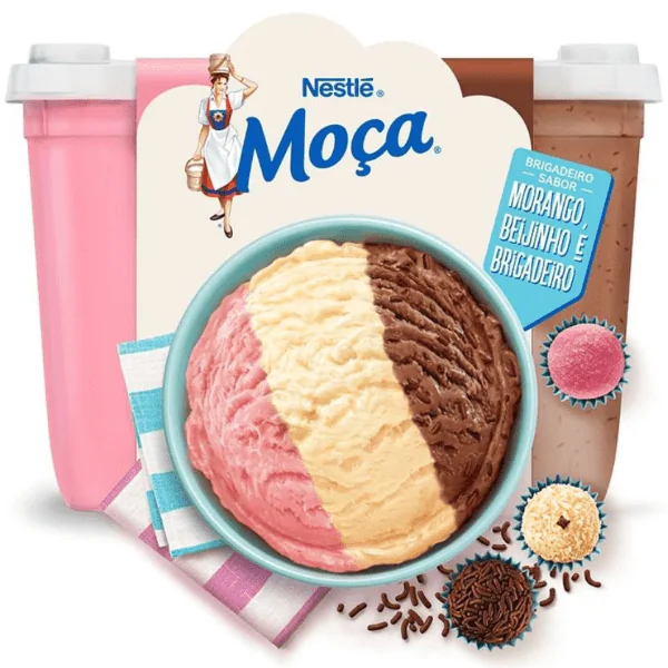 Sorvete Nestlé Napolitano Moça - 1,5L - Imagem 2
