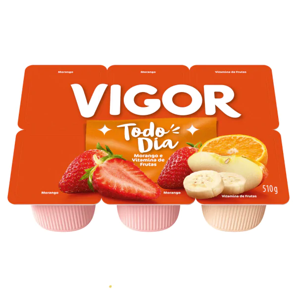 Bebida Láctea Vigor Morango/Frutas - 510gr - Imagem 2