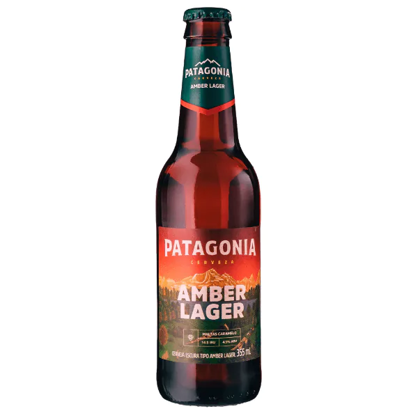 Cerveja Patagonia Amber Lager Long Neck - 355ml - Imagem 1