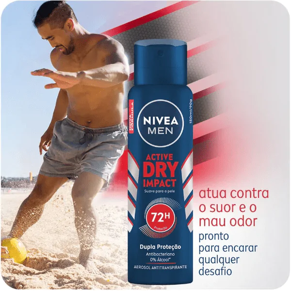 Desodorante Nivea Dry Impact Men - 150ml - Imagem 2