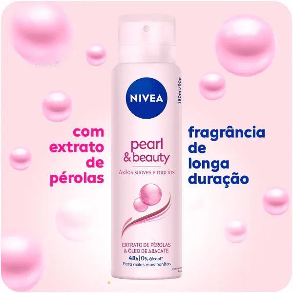 Desodorante Nivea Pearl & Beauty - 150ml - Imagem 2