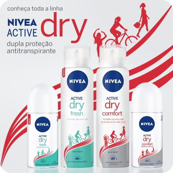 Desodorante Nivea Roll On Dry Comfort - 50ml - Imagem 3