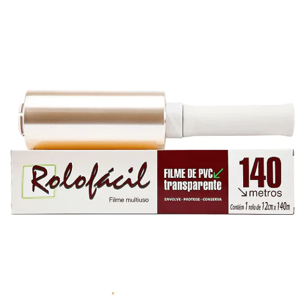 Filme PVC Rolofácil - 12cm x 140m - Imagem 1