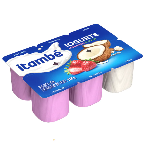 Iogurte Itambé Polpa Morango/Coco - 540gr - Imagem 1