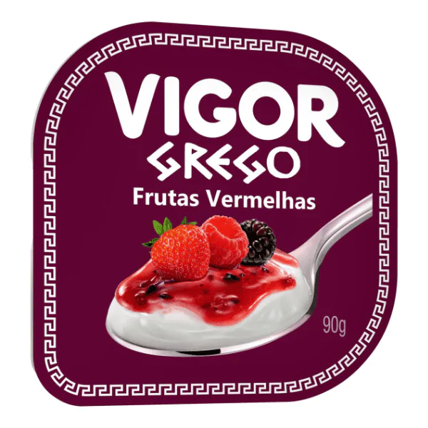 Iogurte Vigor Grego Frutas Vermelhas - 90gr - Imagem 1
