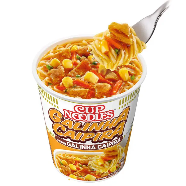 Cup Noodles Nissin Galinha Caipira - 69gr - Imagem 2