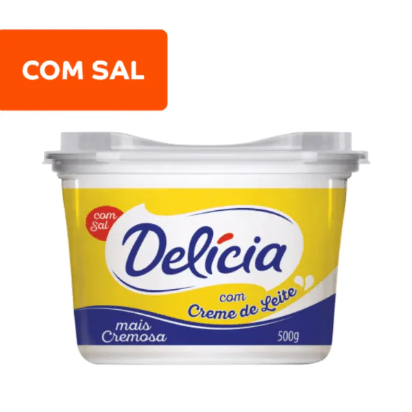 Margarina Delícia Com Sal - Imagem 1