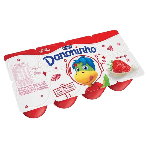 Iogurte Petit Suisse Danoninho - 320gr - Imagem 1
