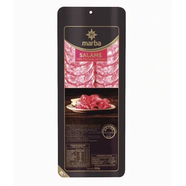 Salame Italiano Defumado Marba - 100gr - Imagem 1
