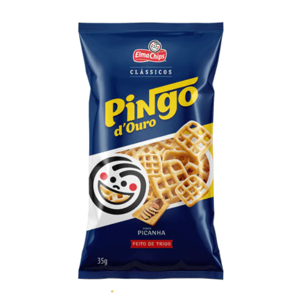 Salgadinho Pingo de Ouro Picanha - 55gr - Imagem 1