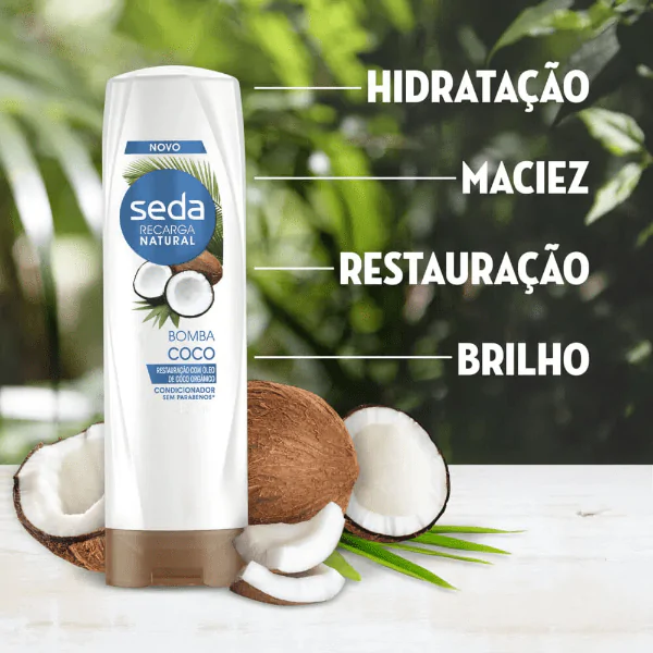 Condicionador Seda Óleo de Coco - 325ml - Imagem 3