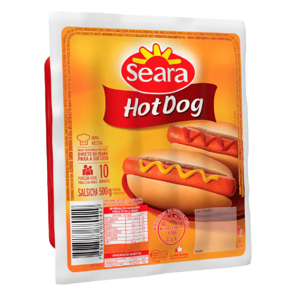 Salsicha Hot Dog Seara - 500gr - Imagem 1