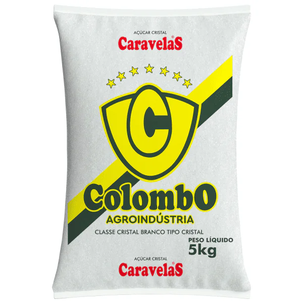 Açúcar Cristal Colombo - 5Kg