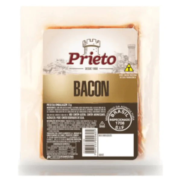 Bacon Pedaço Prieto - 0,176 Kg - Imagem 1
