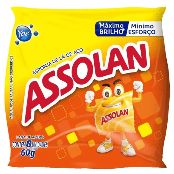 Palha de Aço Assolan - 8und