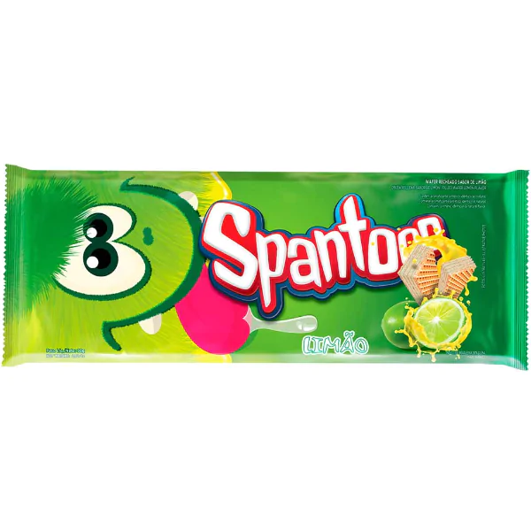 Biscoito Wafer Spantoo Limão - 80gr - Imagem 1