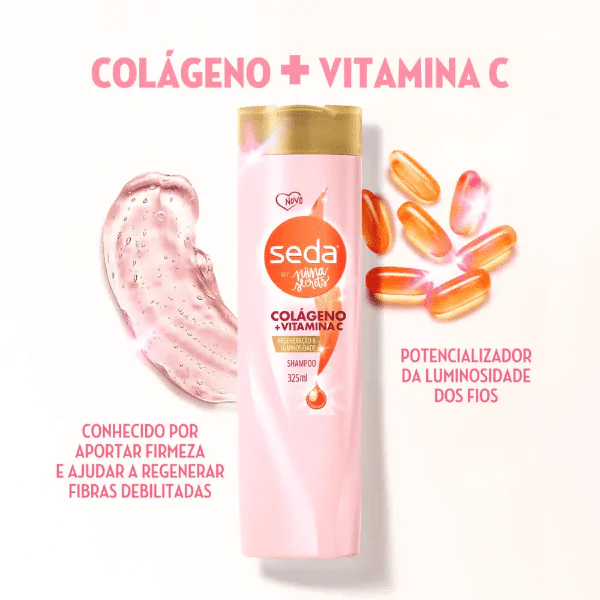 Condicionador Seda Colágeno + Vitamina C - 325ml - Imagem 3