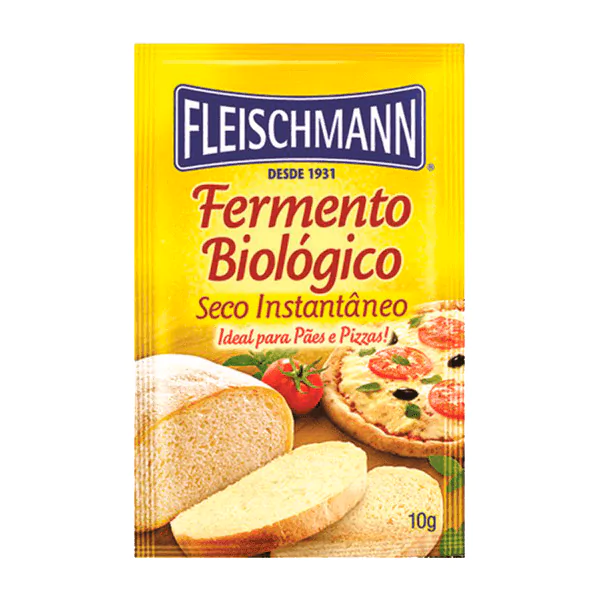 Fermento Biológico em Pó Fleischmann - 10gr - Imagem 1