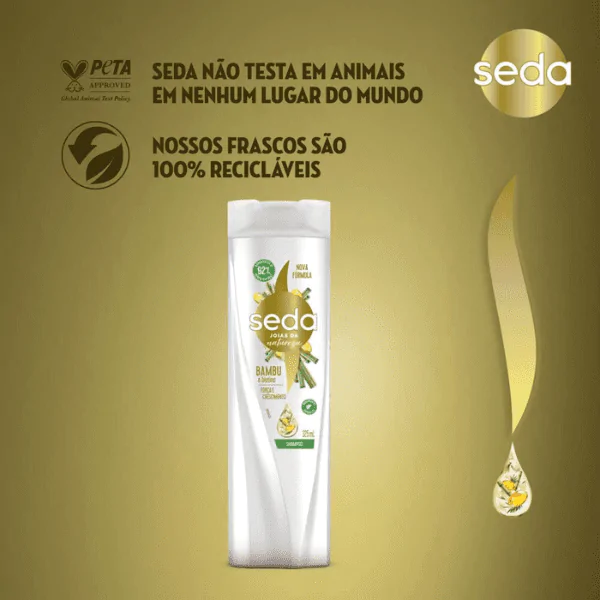 Shampoo Seda Bambu e Biotina - 325ml - Imagem 4